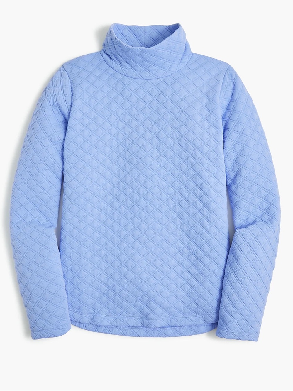 J. Crew Factory Quilted mockneck pullover